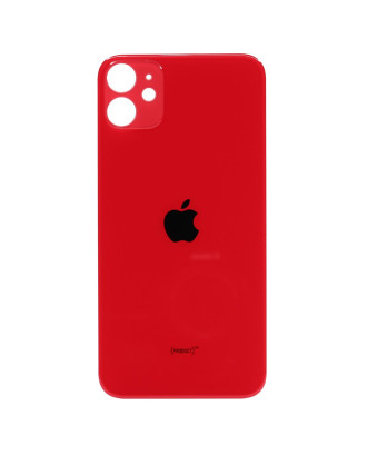 Tampa vidro traseiro compatível com iPhone 11 Vermelho