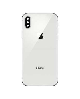 Carcaça traseira com Flex compatível com iPhone X 10 branco