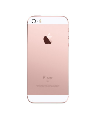 Carcaça Tampa traseira compatível com iPhone SE rosa dourado