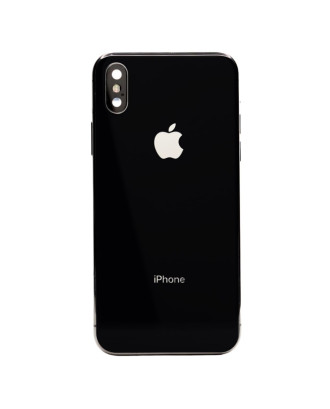 Carcaça traseira completa compatível com iPhone X 10 cinza